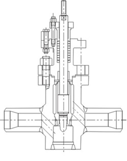 噴水減溫調(diào)節(jié)閥結(jié)構(gòu)圖