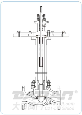 PD型低溫單座調節(jié)閥本體結構