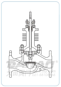 PG型散熱片單座調節(jié)閥本體結構