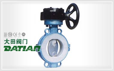 D371(半襯)、D371Fs(全襯)蝸輪對夾襯氟塑料蝶閥