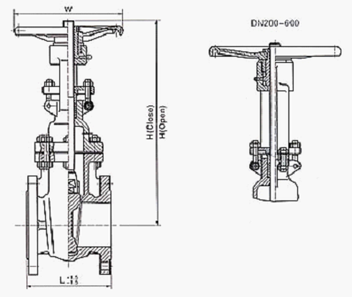 德標(biāo)閘閥 結(jié)構(gòu)圖 德標(biāo)閘閥 結(jié)構(gòu)圖