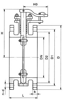 非密封型手動(dòng)空氣調(diào)節(jié)蝶閥結(jié)構(gòu)示意圖 非密封型手動(dòng)空氣調(diào)節(jié)蝶閥結(jié)構(gòu)示意圖